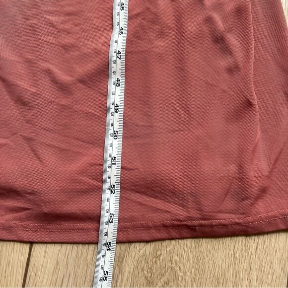 Lulu’s Mesmerized by Love Rusty Rose Mesh Lace-Up Maxi Dress NWT XS - Picture 13 of 16